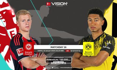 Jadwal dan Link Live Streaming Eintracht Frankfurt vs Borussia Dortmund di VISION, Klik di Sini!